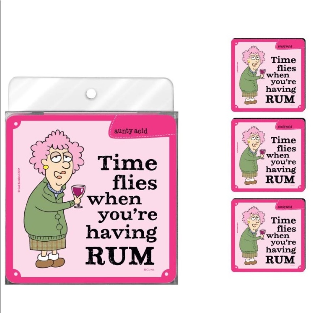4 Aunty Acid Coasters
